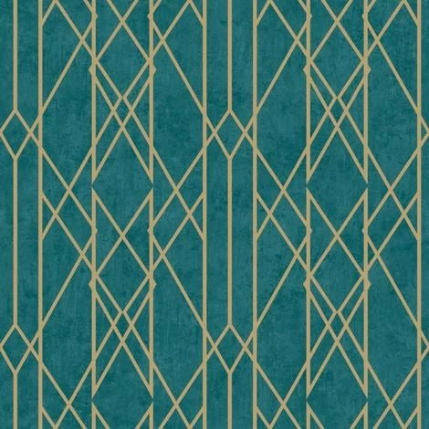 Lattice Geometric Wallpaper Teal Gold Metallic Shimmer Stripes Lines Rasch 3 Lattice Geometric Wallpaper Teal Gold Metallic Shimmer Stripes Lines Rasch