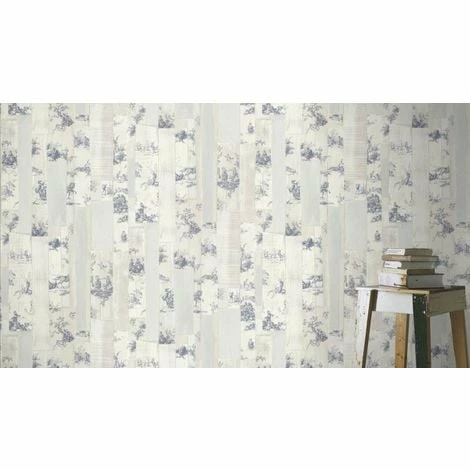 Rasch Toile De Jouy Wallpaper Plank Distressed Wood Grey Beige Blue Paste Wall 3 Rasch Toile De Jouy Wallpaper Plank Distressed Wood Grey Beige Blue Paste Wall