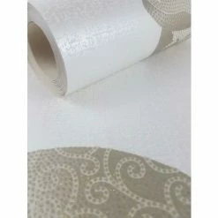 Mexican Sugar Skulls Glitter Wallpaper White Gold Metallic Textured Vinyl Rasch 9 Mexican Sugar Skulls Glitter Wallpaper White Gold Metallic Textured Vinyl Rasch -RASCH Store 14116713 4