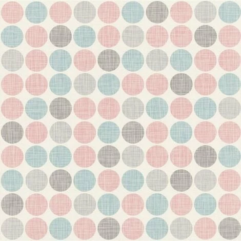 RASCH Retro Geometric Soft Colours Wallpaper Circles Multi Colour Wallcovering 3 RASCH Retro Geometric Soft Colours Wallpaper Circles Multi Colour Wallcovering