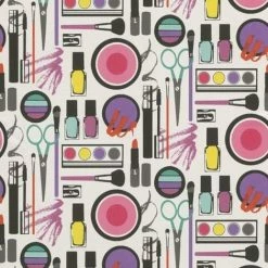 RASCH Girls Bedroom Make Up Beauty Fashion Themed Wallpaper Textured Wall Covering