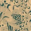 RASCH Animal Peacock Wallpaper Studio Onszelf Paste The Wall Gold Teal Textured Vinyl -RASCH Store 27826383 1