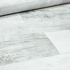 Rasch Rustic Wood Panel Effect Grey White Textured Realistic Wallpaper 210835