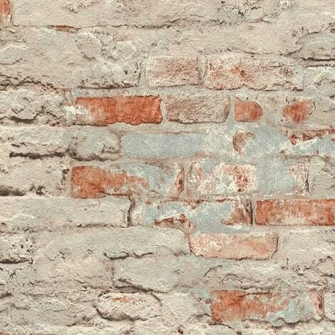 Brick Effect Wallpaper Rasch Paste The Wall Textured Vinyl Red Grey Brick Effect Wallpaper Rasch Paste The Wall Textured Vinyl Red Grey -RASCH Store 29678787 1