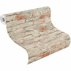 Brick Effect Wallpaper Rasch Paste The Wall Textured Vinyl Red Grey 3 Brick Effect Wallpaper Rasch Paste The Wall Textured Vinyl Red Grey -RASCH Store 29678787 2