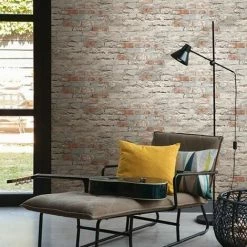 Brick Effect Wallpaper Rasch Paste The Wall Textured Vinyl Red Grey 4 Brick Effect Wallpaper Rasch Paste The Wall Textured Vinyl Red Grey -RASCH Store 29678787 3