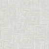 White Geometric Wallpaper Rasch Silver Square Metallic Textured Embossed Vinyl -RASCH Store 30086802 1