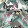 Rasch Metallized Tropique Hummingbird Rose Gold Wallpaper