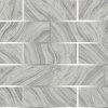Glitter Brick Effect Wallpaper Rasch Grey Silver Textured Metallic Vinyl
