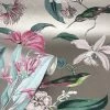 Rasch Metallized Tropique Hummingbird Gold Pink Blue Metallic Wallpaper