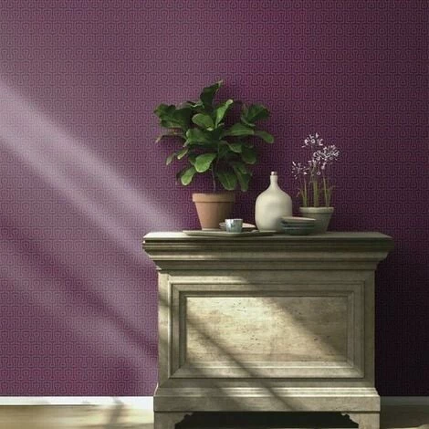 Geometric Wallpaper Rasch Paste The Wall Pink Purple Retro 4 Geometric Wallpaper Rasch Paste The Wall Pink Purple Retro - Image 2