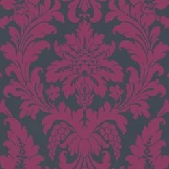 Floral Damask Wallpaper Rasch Paste The Wall Pink Purple
