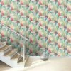 RASCH Linares Triangles Geometric Wallpaper Multicolour Textured Vinyl Feature Wall