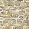 Rasch Brick Wall Pattern Faux Effect Realistic Mural Textured Vinyl Wallpaper (Beige 265606) -RASCH Store 33961208 1