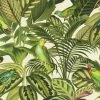 Rasch Tropical Exotic Parrot Bird Jungle Palm Leaf Wallpaper Green Cream 439533