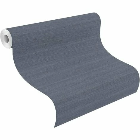 Rasch Mandalay Blue Linen Textured Wallpaper - Blue - 528886 4 Rasch Mandalay Blue Linen Textured Wallpaper - Blue - 528886 - Image 2