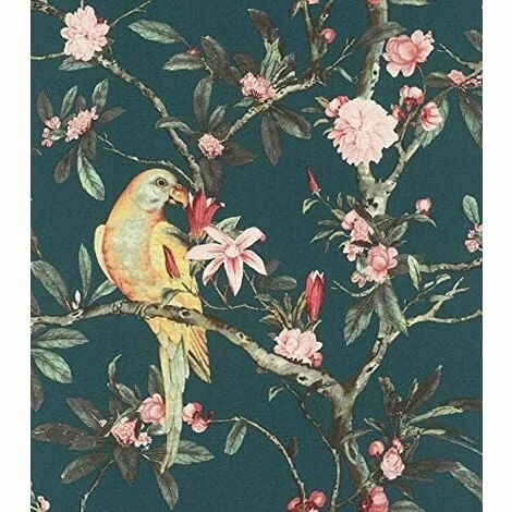 Rasch Wallpaper 543353 Exotic Bird Teal/Multi Rasch Wallpaper 543353 Exotic Bird Teal/Multi -RASCH Store 33961287 1