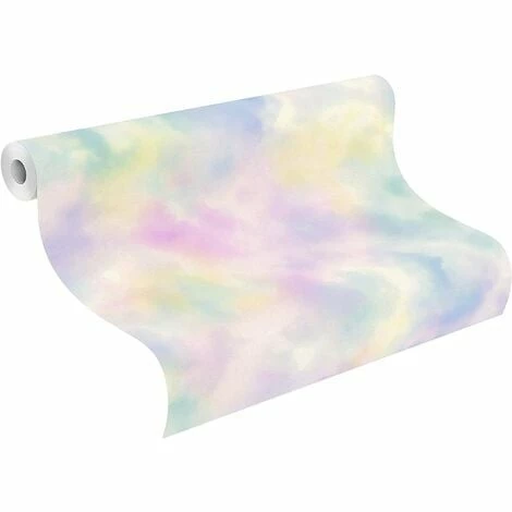 Rasch Kids Cloudy Sky Iridescent Sheen Clouds Wallpaper - Multi Colour - 818017 4 Rasch Kids Cloudy Sky Iridescent Sheen Clouds Wallpaper - Multi Colour - 818017 - Image 2