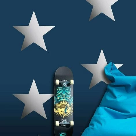 Rasch Portfolio XII Metallic Stars Wallpaper Navy/Silver Rasch 248173 Rasch Portfolio XII Metallic Stars Wallpaper Navy/Silver Rasch 248173 -RASCH Store 33961301 2