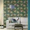 RASCH Sailsbury Cottage Floral Wallpaper Paste The Wall Country Flowers Feature Wall