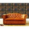 Bookcase Wallpaper Books Library Vintage Antique Shelves Multicoloured Rasch