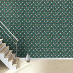 Rasch Floral Flower Red Teal Green Luxury Paste The Wall Wallpaper -RASCH Store 36236896 3