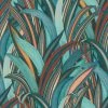 RASCH Studio Onszelf Lightly Textured Paste The Wall Blue Green Teal Tropical Grasses
