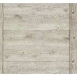 Industrial Wood Effect Wallpaper Rasch Light Grey Vinyl Paste The Wall Textured