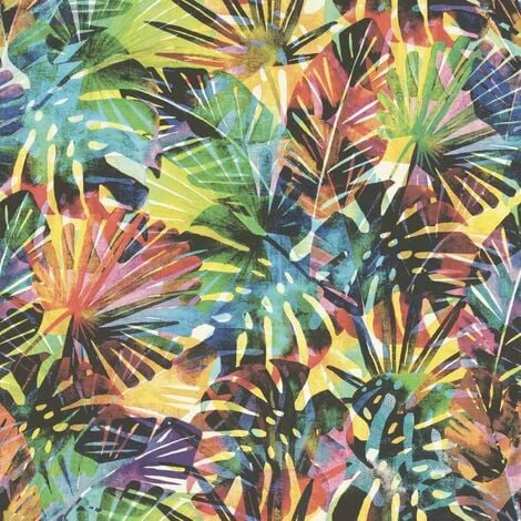 Vibrant Tropical Wallpaper Rasch Multicoloured Paste The Wall Jungle Palm Leaf Vibrant Tropical Wallpaper Rasch Multicoloured Paste The Wall Jungle Palm Leaf -RASCH Store 50886374 1