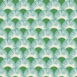 RASCH Onzself Fan Green Blue Wallpaper
