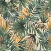 Rasch Wallpaper 465211 Lush Tropical Palm Green Multi
