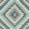 Rasch Wallpaper 527452 Cool Blue Kilim