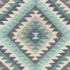Rasch Wallpaper 527452 Cool Blue Kilim
