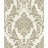 Rasch Wallpaper 541632 Shimmering Damask Antique Gold