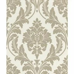 Rasch Wallpaper 541632 Shimmering Damask Antique Gold