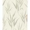 Rasch Wallpaper 541908 Shimmering Leaves Beige Gold