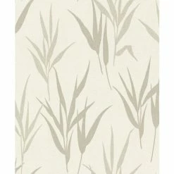 Rasch Wallpaper 541908 Shimmering Leaves Beige Gold