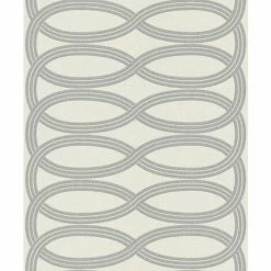Rasch Wallpaper 541724 Shimmering Infinity Cream Silver