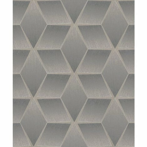 Rasch Wallpaper 310610 3D Geo Grey Rasch Wallpaper 310610 3D Geo Grey -RASCH Store 55415555 1