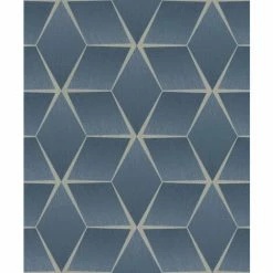 Rasch Wallpaper 310634 3D Geo Blue