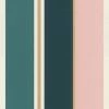 Rasch Wallpaper 539011 Club Stripe Petrol Blue Multi