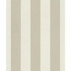 Rasch Wallpaper 542318 Shimmering Stripe Cream Beige