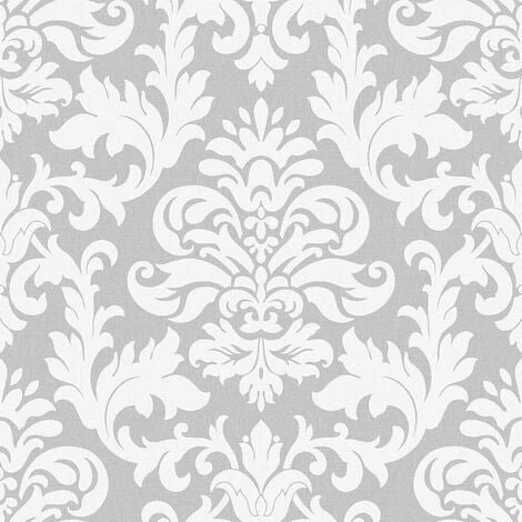 Rasch Wallpaper 275765 Damask White And Silver 3 Rasch Wallpaper 275765 Damask White And Silver