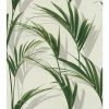 Rasch Wallpaper 465112 Lush Leaves White And Green