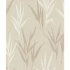 Rasch Wallpaper 541915 Shimmering Leaves Cream Beige