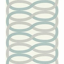 Rasch Wallpaper 541748 Shimmering Infinity Cream Duckegg