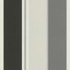 Rasch Wallpaper 539035 Club Stripe Anthracite Multi