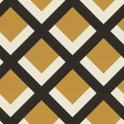 Rasch Wallpaper 401943 3D Deco Motif Mustard 3 Rasch Wallpaper 401943 3D Deco Motif Mustard