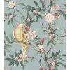 Rasch Wallpaper 543339 Exotic Bird Pastel Blue/Multi