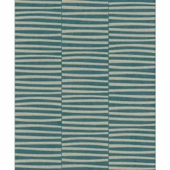 Rasch Wallpaper 542066 Shimmering Lines Teal Antique Gold